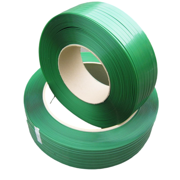 Green PET Pallet Strapping 20kg/Roll Width 16mm
