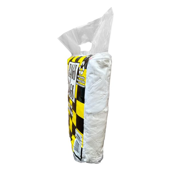 WHITE COTTON RAGS 1.5KG - Image 2