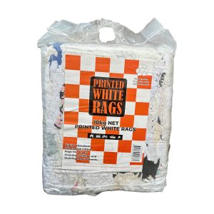 PRINTED WHITE SINGLET RAGS 10KG BAG