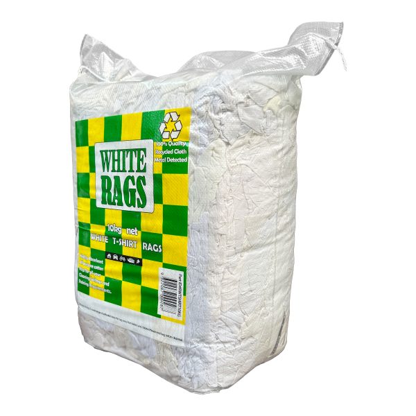 PURE WHITE SINGLET RAGS 10KG BAG - Image 2